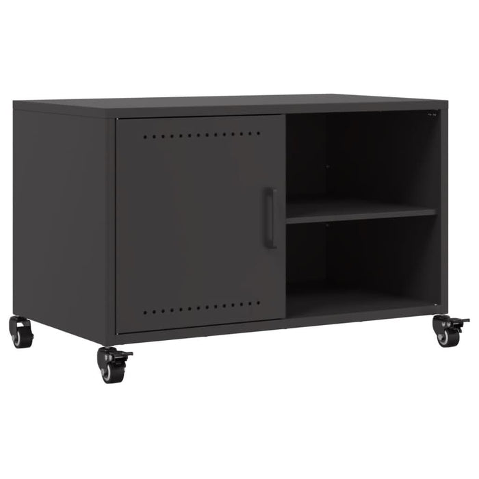 Dulap TV, negru, 68x39x43,5 cm, oțel laminat la rece - WALTI WALTI