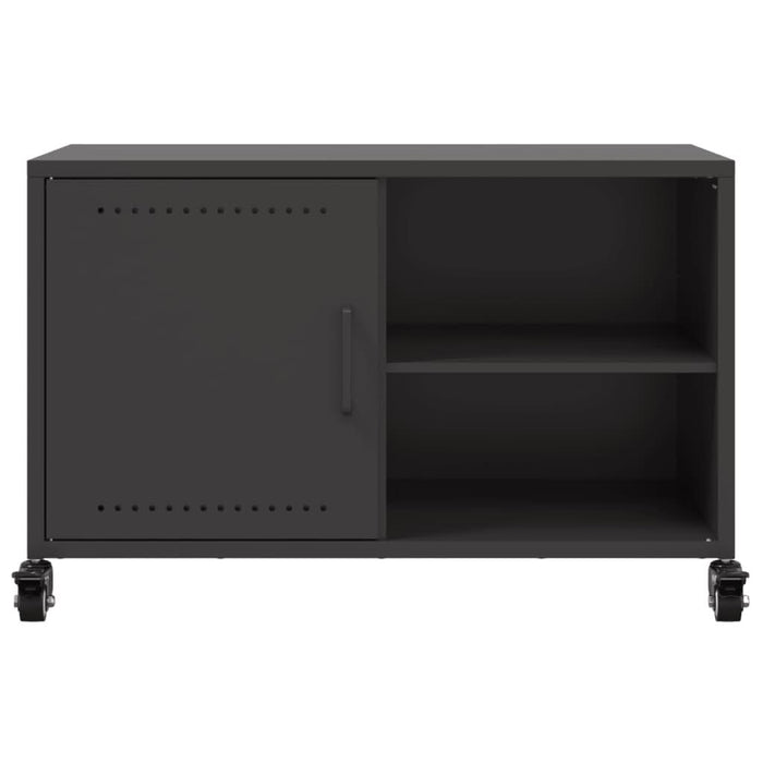 Dulap TV, negru, 68x39x43,5 cm, oțel laminat la rece - WALTI WALTI