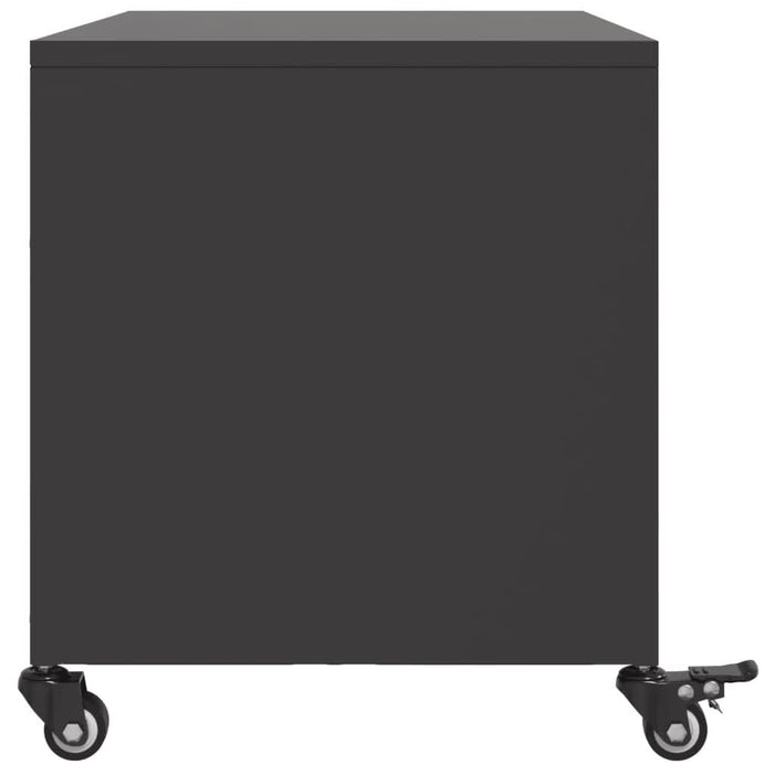 Dulap TV, negru, 68x39x43,5 cm, oțel laminat la rece - WALTI WALTI
