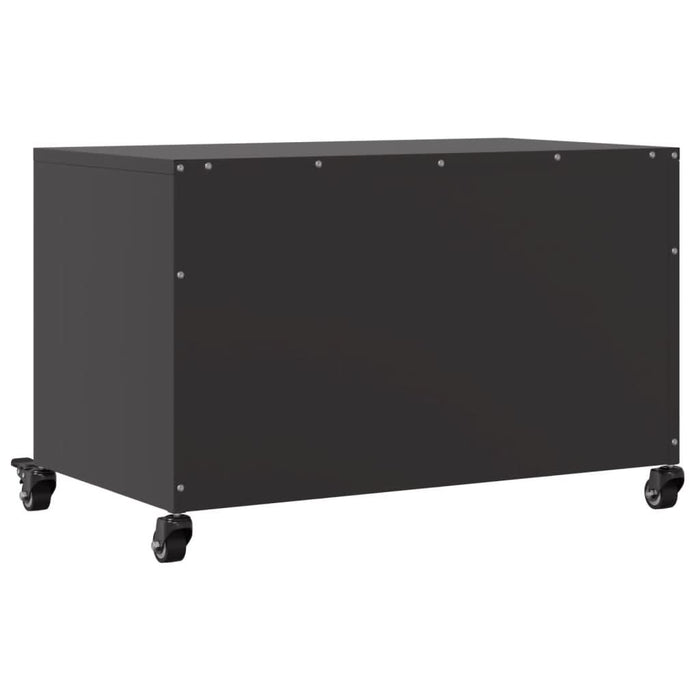 Dulap TV, negru, 68x39x43,5 cm, oțel laminat la rece - WALTI WALTI