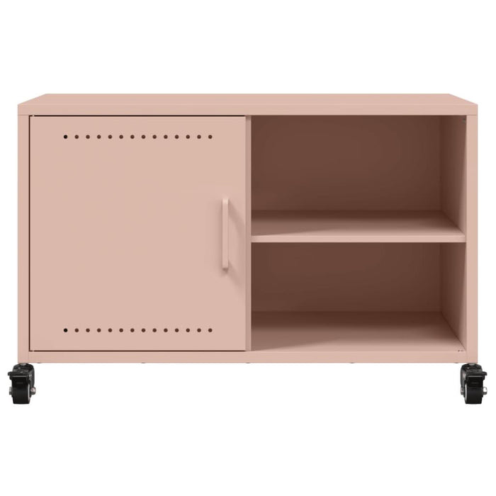 Dulap TV, roz, 68x39x43,5 cm, oțel laminat la rece - WALTI WALTI