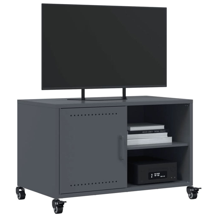 Dulap TV, antracit, 68x39x43,5 cm, oțel laminat la rece - WALTI WALTI