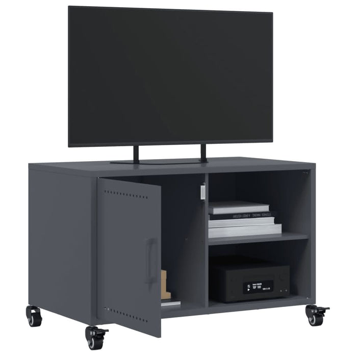 Dulap TV, antracit, 68x39x43,5 cm, oțel laminat la rece - WALTI WALTI