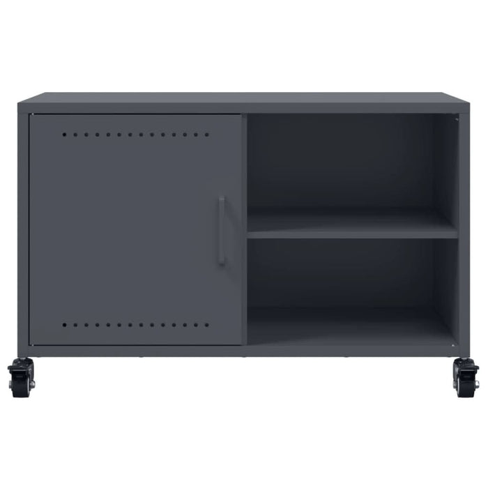 Dulap TV, antracit, 68x39x43,5 cm, oțel laminat la rece - WALTI WALTI