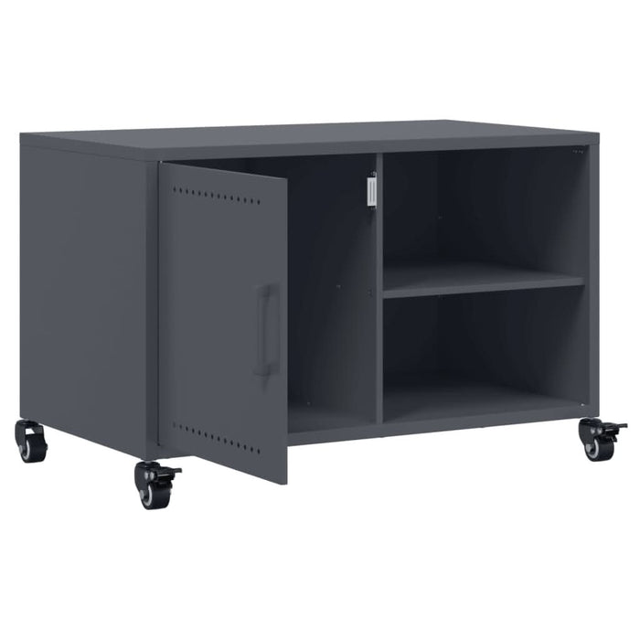 Dulap TV, antracit, 68x39x43,5 cm, oțel laminat la rece - WALTI WALTI