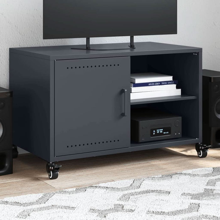 Dulap TV, antracit, 68x39x43,5 cm, oțel laminat la rece - WALTI WALTI