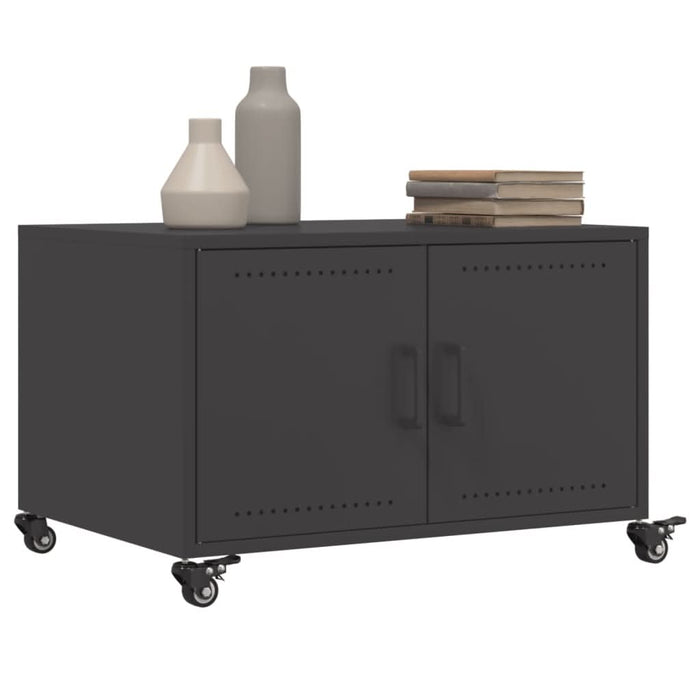 Măsuță de cafea, negru, 68x50x43,5 cm, oțel laminat la rece - WALTI WALTI