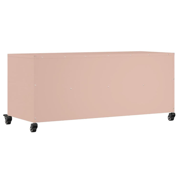 Dulap TV, roz, 100,5x39x43,5 cm, oțel laminat la rece - WALTI WALTI