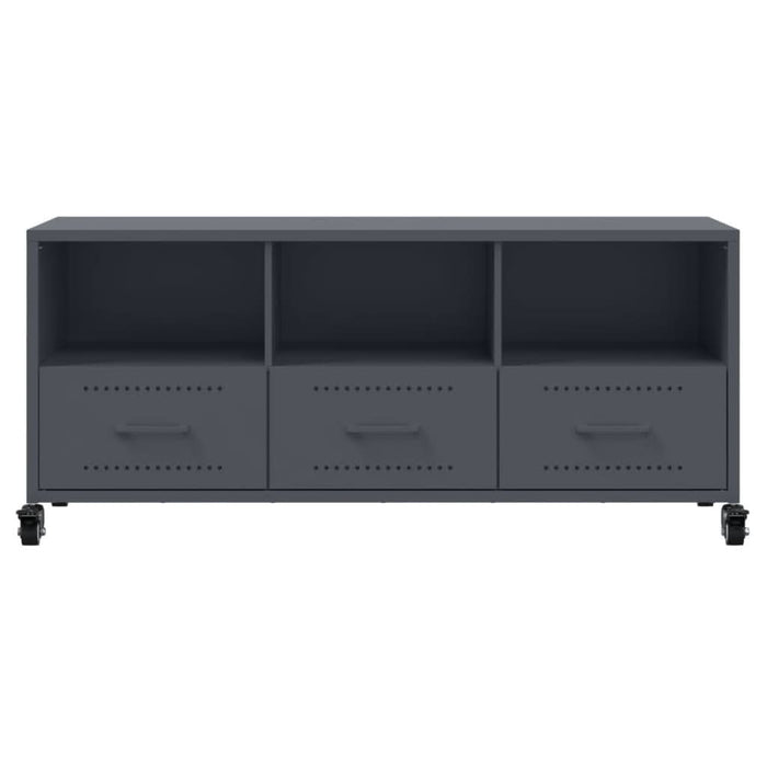Dulap TV, antracit, 100,5x39x43,5 cm, oțel laminat la rece - WALTI WALTI