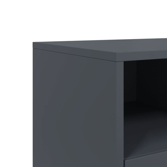 Dulap TV, antracit, 100,5x39x43,5 cm, oțel laminat la rece - WALTI WALTI