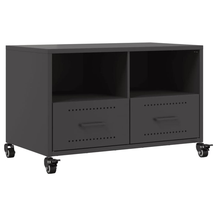 Dulap TV, negru, 68x39x43,5 cm, oțel laminat la rece - WALTI WALTI
