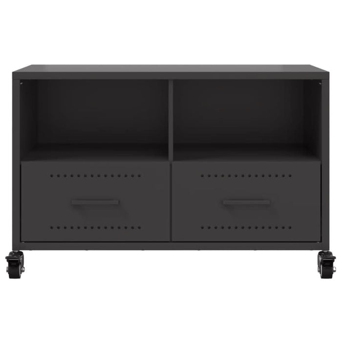 Dulap TV, negru, 68x39x43,5 cm, oțel laminat la rece - WALTI WALTI