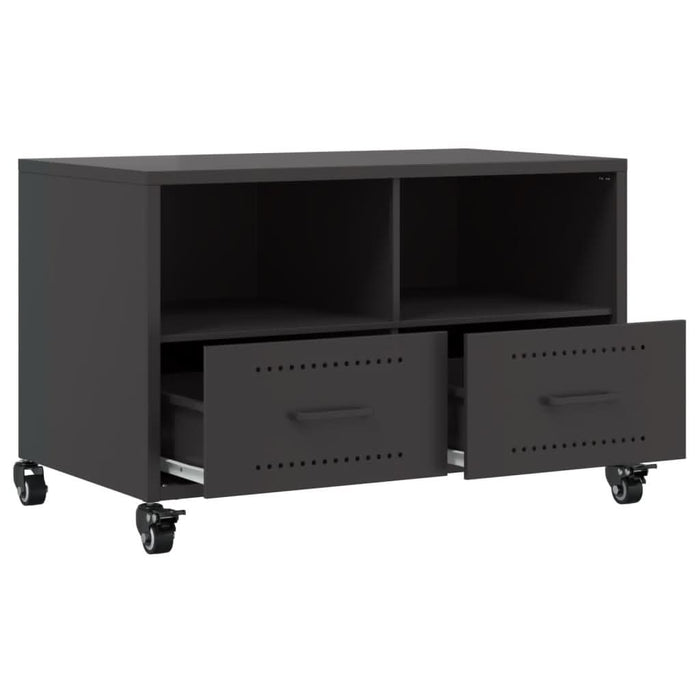 Dulap TV, negru, 68x39x43,5 cm, oțel laminat la rece - WALTI WALTI