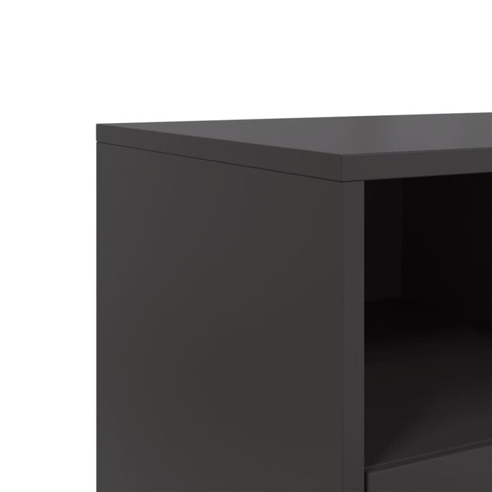 Dulap TV, negru, 68x39x43,5 cm, oțel laminat la rece - WALTI WALTI