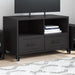 Dulap TV, negru, 68x39x43,5 cm, oțel laminat la rece - WALTI WALTI
