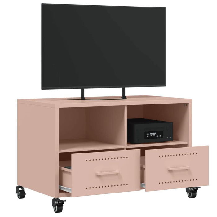 Dulap TV, roz, 68x39x43,5 cm, oțel laminat la rece - WALTI WALTI