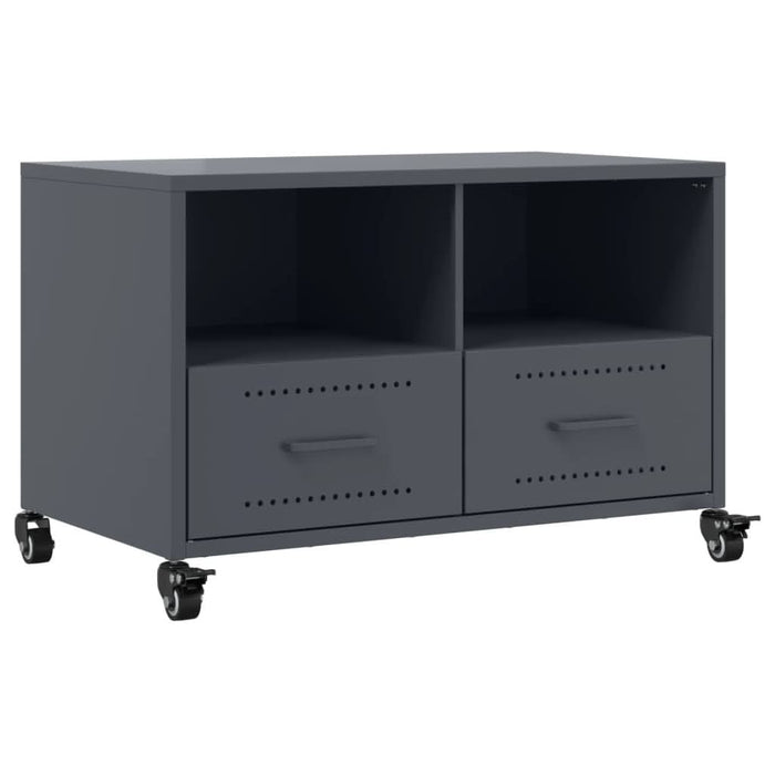 Dulap TV, antracit, 68x39x43,5 cm, oțel laminat la rece - WALTI WALTI