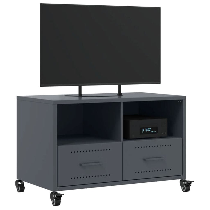 Dulap TV, antracit, 68x39x43,5 cm, oțel laminat la rece - WALTI WALTI