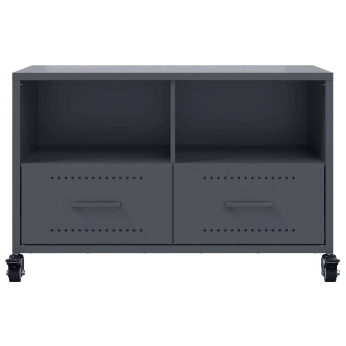Dulap TV, antracit, 68x39x43,5 cm, oțel laminat la rece - WALTI WALTI