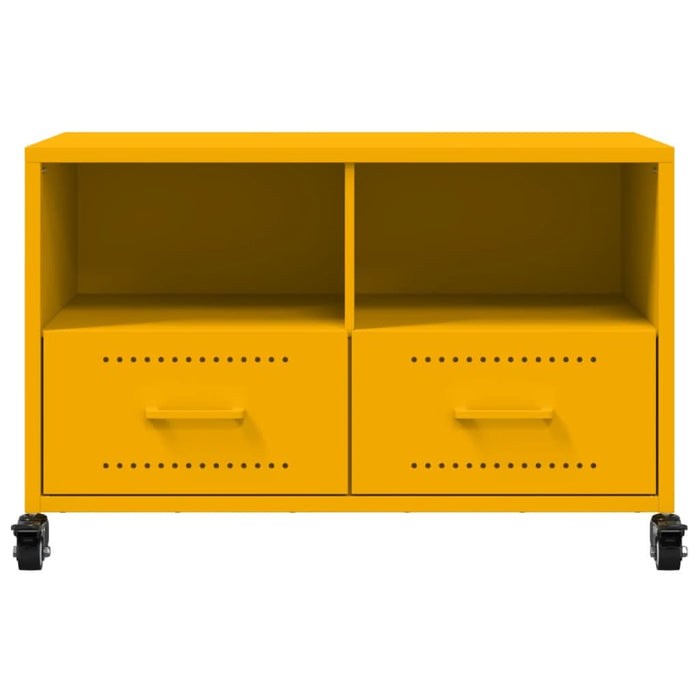 Dulap TV, galben muștar, 68x39x43,5 cm, oțel laminat la rece - WALTI WALTI
