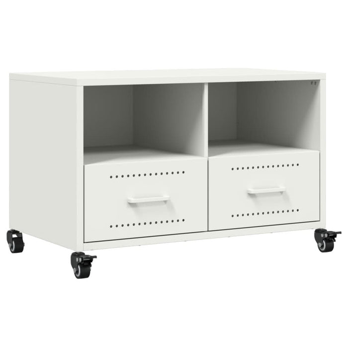 Dulap TV, alb, 68x39x43,5 cm, oțel laminat la rece - WALTI WALTI