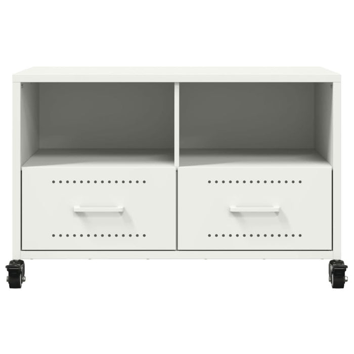 Dulap TV, alb, 68x39x43,5 cm, oțel laminat la rece - WALTI WALTI