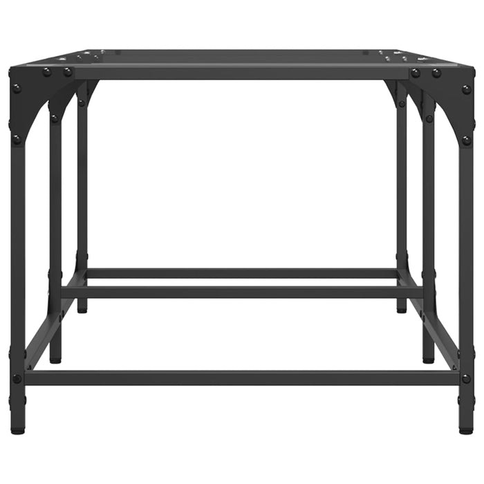 Măsuță de cafea cu blat sticlă transparentă 98,5x50x40 cm oțel - WALTI WALTI