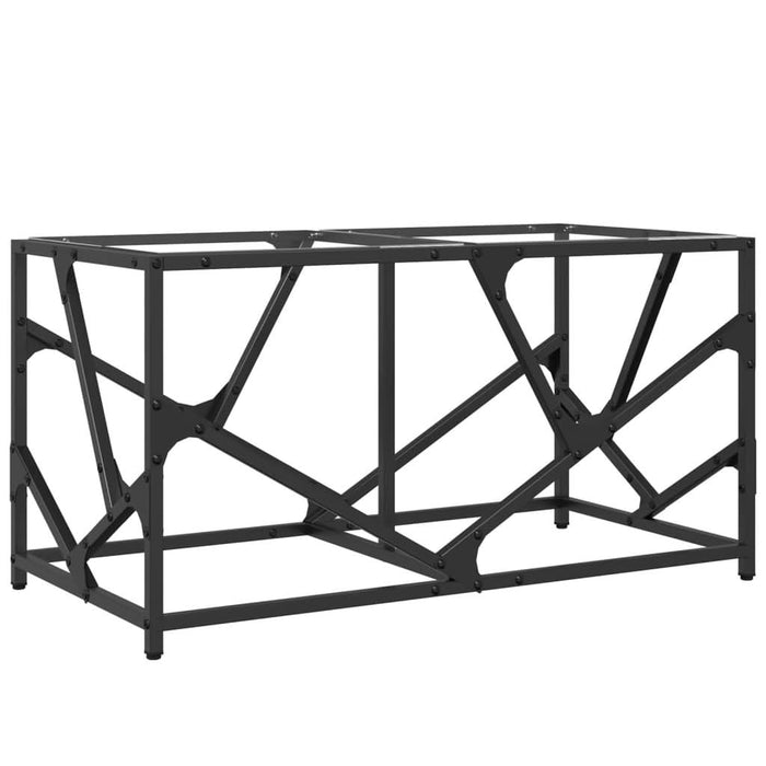 Măsuță de cafea blat din sticlă transparentă 78,5x40x41 cm oțel - WALTI WALTI