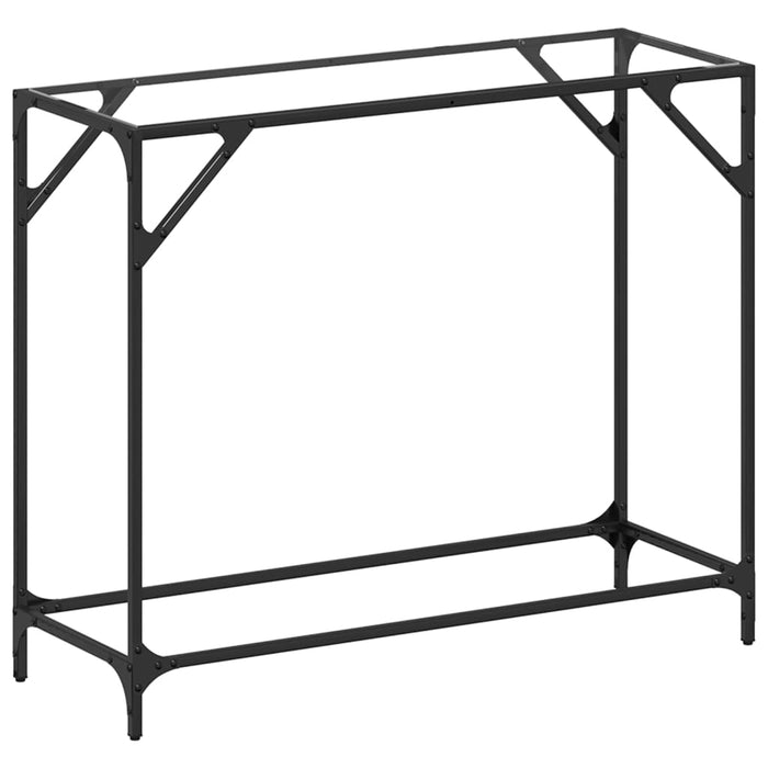 Măsuță de cafea, blat din sticlă transparentă, 98x35x81 cm oțel - WALTI WALTI