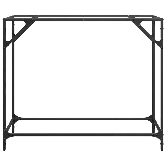 Măsuță de cafea, blat din sticlă transparentă, 98x35x81 cm oțel - WALTI WALTI