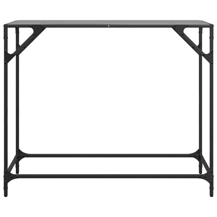 Măsuță de cafea, blat din sticlă negră, 98x35x81 cm, oțel - WALTI WALTI
