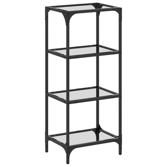 Suport depozitare blat din sticlă transparentă 40x30x95 cm oțel - WALTI WALTI