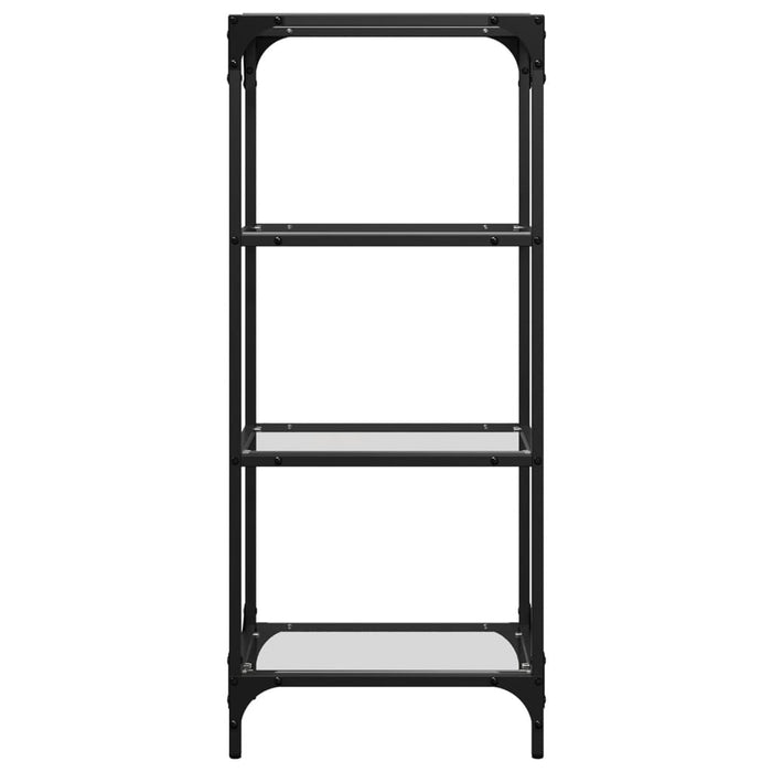 Suport depozitare blat din sticlă transparentă 40x30x95 cm oțel - WALTI WALTI