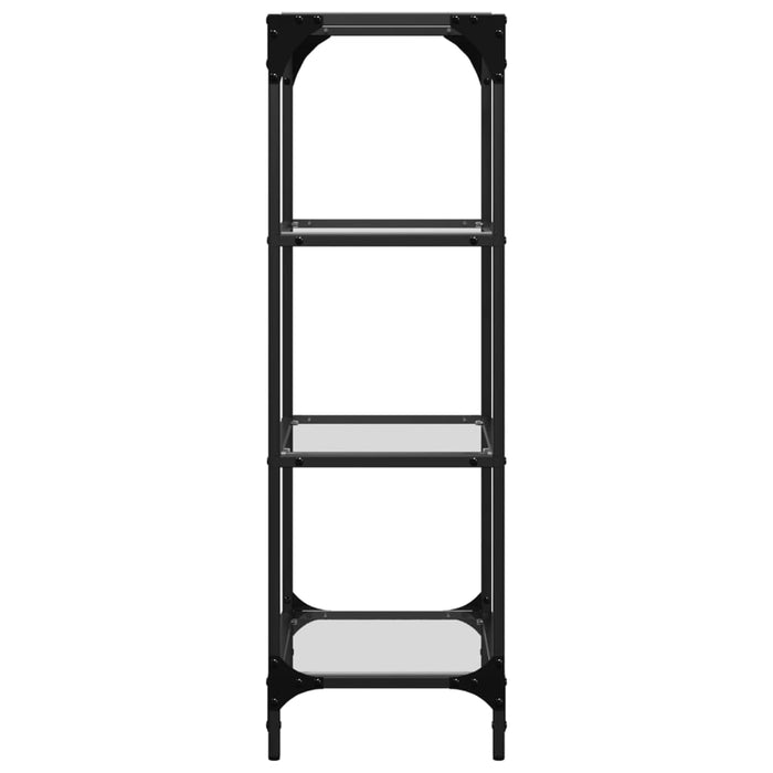 Suport depozitare blat din sticlă transparentă 40x30x95 cm oțel - WALTI WALTI