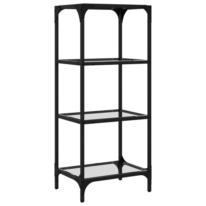 Suport depozitare blat din sticlă transparentă 40x30x95 cm oțel - WALTI WALTI