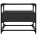 Dulap TV blat sticlă, negru, 60x35x51 cm lemn prelucrat - WALTI WALTI