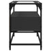 Dulap TV blat sticlă, negru, 60x35x51 cm lemn prelucrat - WALTI WALTI