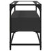 Dulap TV blat sticlă, negru, 80x35x51 cm lemn prelucrat - WALTI WALTI