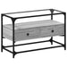 Dulap TV blat sticlă, gri sonoma, 80x35x51 cm lemn prelucrat - WALTI WALTI