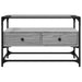 Dulap TV blat sticlă, gri sonoma, 80x35x51 cm lemn prelucrat - WALTI WALTI