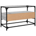 Dulap TV blat sticlă, gri sonoma, 80x35x51 cm lemn prelucrat - WALTI WALTI