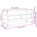 Dulap TV blat sticlă stejar fumuriu 98x35x51 cm lemn prelucrat - WALTI WALTI