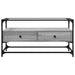 Dulap TV blat sticlă, gri sonoma, 98x35x51 cm lemn prelucrat - WALTI WALTI