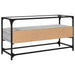 Dulap TV blat sticlă, gri sonoma, 98x35x51 cm lemn prelucrat - WALTI WALTI