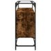 Dulap, blat din sticlă stejar fumuriu 98x35x81cm lemn prelucrat - WALTI WALTI