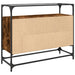 Dulap, blat din sticlă stejar fumuriu 98x35x81cm lemn prelucrat - WALTI WALTI