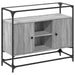 Dulap, blat din sticlă gri sonoma 98x35x81 cm lemn prelucrat - WALTI WALTI
