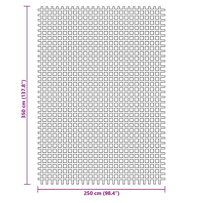 Covor pentru cort, antracit, 3,5x2,5 m - WALTI WALTI