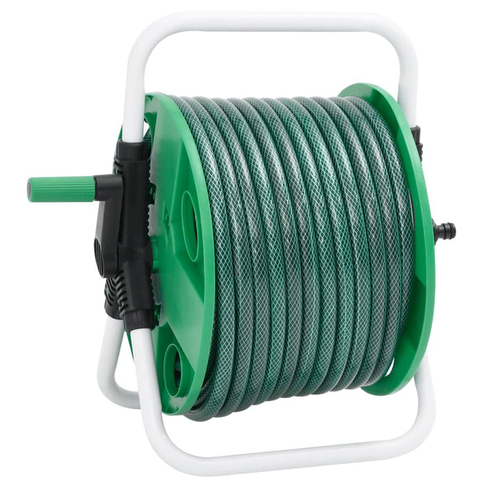 Tambur pentru furtun autonom, verde, cu furtun PVC de 20 m - WALTI WALTI