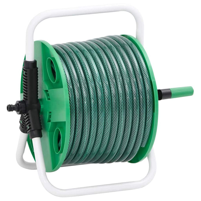 Tambur furtun autonom verde set racorduri furtun 0,5" 20 m PVC - WALTI WALTI